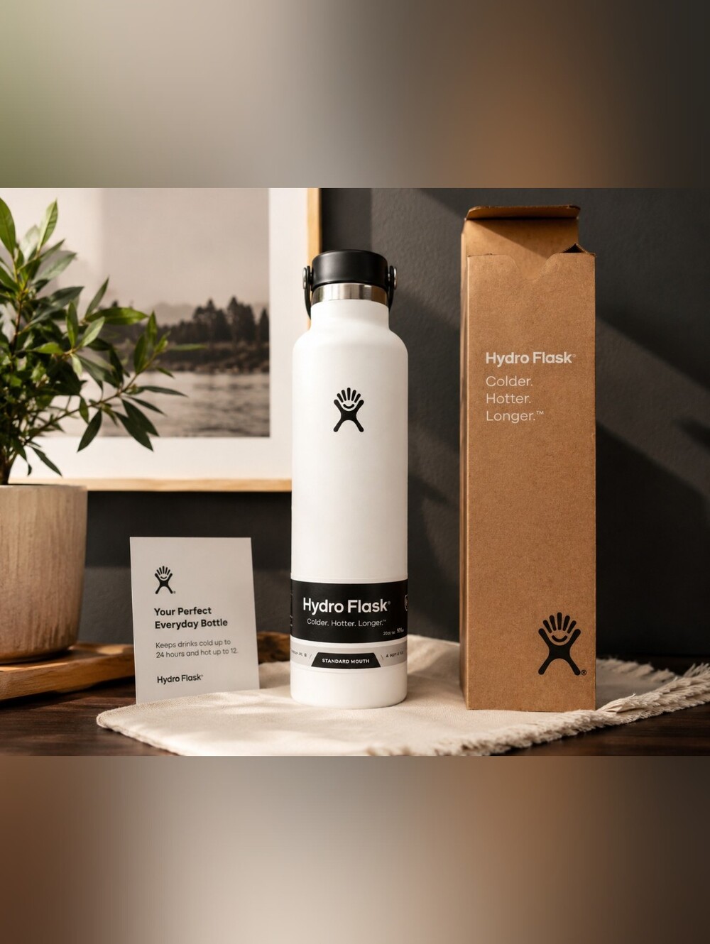 Hydro Flask White Insulated Bottle